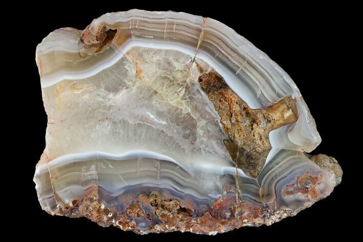 Polished Calandria Agate Slab - Mexico #152651